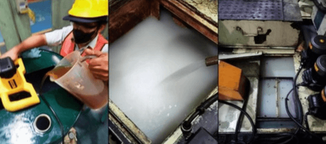 Process Cleaning Mesin & Make Up Coolant